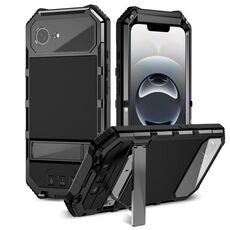 Per iPhone 16e R-JUST Life Custodia per telefono impermeabile antipolvere e antiurto (nero)
