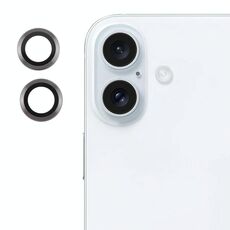 Per iPhone 16/16 Plus Cover per fotocamera posteriore Pellicola per obiettivo in vetro temperato 9H (titanio)
