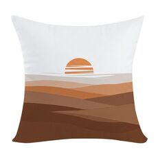 Cuscino per divano stampato tramonto con stampa centrale su richiesta, dimensioni: 35x35 cm (elasticità bidirezionale)