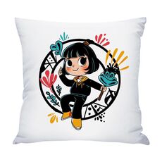 Cuscino per divano stampato con stampa centrale a tua richiesta, dimensioni: 40x40 cm (raso brillante)