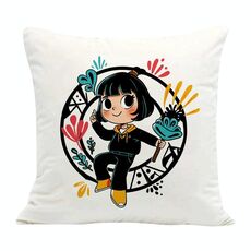 Cuscino per divano stampato con stampa centrale a richiesta, dimensioni: 45x45 cm (velluto olandese)