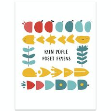 Stampa su tela decorativa con stampa a getto d'inchiostro EPSON 320g senza cornice, pesce di fiume, su richiesta, dimensioni: 13x18 cm
