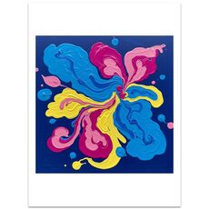 Stampa decorativa su tela a getto d'inchiostro EPSON 320g senza cornice, farfalla, su richiesta, dimensioni: 13x18 cm