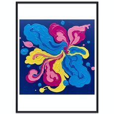 Dipinto decorativo a forma di farfalla con cornice PS, stampa su richiesta, dimensioni: 15x20 cm