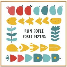 Dipinto decorativo di pesce di fiume con cornice in lega di alluminio, stampa su richiesta, dimensioni: 30x30 cm