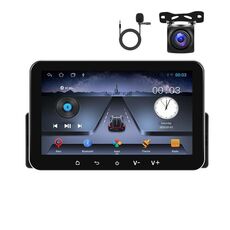 Schermo orizzontale da 7 pollici Android 13.0 Single Spindle Lettore multimediale universale per auto, stile: standard+fotocamera+microfono