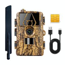 PR801LTE USA Australia Versione 4G Telecamera da caccia Visione notturna Scheda SIM HD 8K 60MP Foto Video Telecamera da caccia