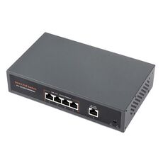 Switch PoE Gigabit Ethernet industriale Waveshare 120W a 4 porte (spina USA)