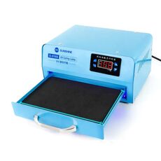 SUNSHINE S-918B UV Curing Filming Box LED ad alta potenza UV per cellulare Schermo curvo Strumento di riparazione colla ottica senza ombre (spina USA 110 V)