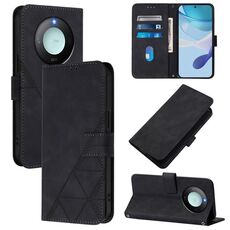 Per Honor X9C Smart Global Crossbody Custodia per telefono in pelle con stampa 3D (nero)