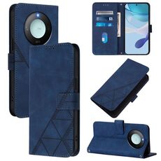 Per Honor X9C Smart Global Crossbody Custodia per telefono in pelle con stampa 3D (blu)
