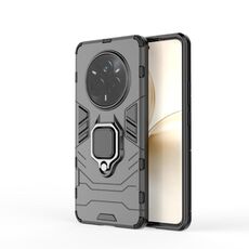 Per Realme 14 Pro 5G Custodia per telefono con supporto antiurto in PC + TPU globale (nero)