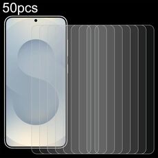 Per Samsung Galaxy S25 Edge 5G 50 pezzi 0,18 mm 9H 2,5D Pellicola in vetro temperato, supporto sblocco impronta digitale