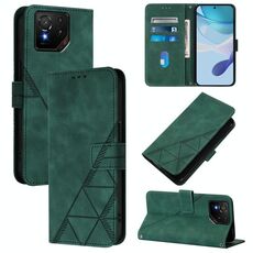 Per Asus ROG Phone 9 / 9 Pro Custodia a tracolla in pelle con stampa 3D (verde)