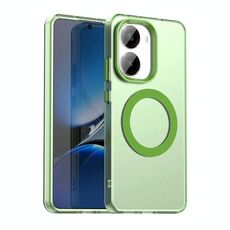 Per Xiaomi Poco X7 Pro Candy Magsafe PC Hybrid TPU Custodia per telefono (verde)