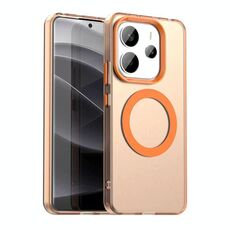 Per Redmi Note 14 4G 163,25 mm Candy Magsafe PC Hybrid TPU Custodia per telefono (arancione)