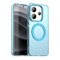 Per Redmi Note 14 4G 163,25 mm Candy Magsafe PC Hybrid TPU Custodia per telefono (blu)
