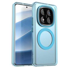 Per Redmi Note 14 Pro 4G Candy Magsafe PC Hybrid TPU Custodia per telefono (blu)