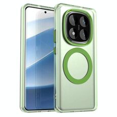 Per Redmi Note 14 Pro 4G Candy Magsafe PC Hybrid TPU Custodia per telefono (verde)