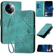 Per vivo Y200i Custodia in pelle con motivo a farfalla in rilievo con cordino (azzurro chiaro)