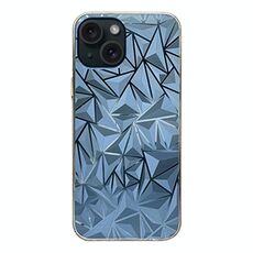 Per iPhone 13 mini Pellicola adesiva trasparente colorata per telefono con pellicola laterale (rombo)