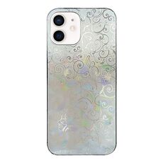 Per iPhone 12 mini Pellicola adesiva trasparente colorata per telefono con pellicola laterale (Lucky Clouds)
