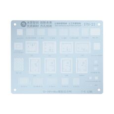 Stencil per reballing BGA Mijing IPH-21 Baseband / Hard Disk / WiFi / NFC / Chip di codice per la serie iPhone XS-16