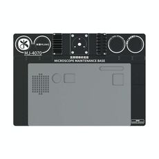 Mijing Asta Fissa Diametro 32mm Microscopio Universale Lega di Alluminio Base Grande, Stampo: MJ-4030