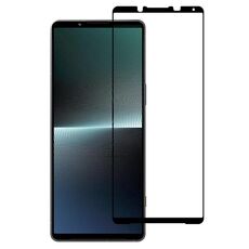 Per Sony Xperia 1 V Pellicola in vetro temperato per schermo intero in alluminio con stampa serigrafica