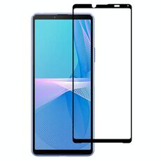 Per Sony Xperia 10 III Pellicola in vetro temperato per schermo intero in alluminio ad alta stampa serigrafica