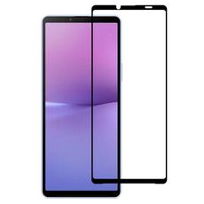 Per Sony Xperia 10 V / 10 VI Pellicola in vetro temperato per schermo intero in alluminio con stampa serigrafica