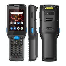 UNIWA V350 Lettore di codici a barre 2D portatile robusto, 4 GB + 64 GB, 3,5 pollici Android 12 Mediatek MT6761 Quad Core, tastiera T9, NFC, rete: 4G, spina: spina UK (nero)