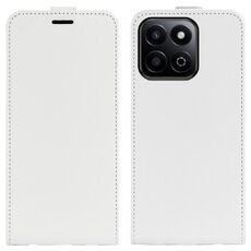 Custodia per telefono in pelle con flip verticale singolo per Honor 200 Smart R64 (bianca)