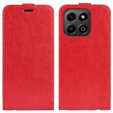 Custodia per telefono in pelle con flip verticale singolo Texture For Honor X6b R64 (rosso)