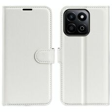 Custodia per telefono in pelle con supporto orizzontale a flip Smart Litchi Texture For Honor 200 (bianco)