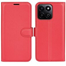 Custodia per telefono in pelle con supporto orizzontale a flip Smart Litchi Texture For Honor 200 (rosso)