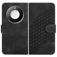 Per Honor X60 / X9c Smart Elephant Head Custodia in pelle con cordino (nero)