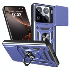 Per Xiaomi 15 Pro Custodia per fotocamera scorrevole Design TPU Hybrid PC Phone Case (blu)