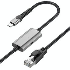 Cavo Ethernet da 2 m RJ45 a USB-C/Tipo-C ad alta velocità per scheda di rete