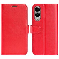 Per Samsung Galaxy S25 Edge 5G R64 Texture Custodia in pelle con flip orizzontale (rosso)