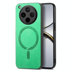 Per OPPO Find X8 Pro Retro Magsafe Custodia per telefono con retro magnetico in PU (verde)