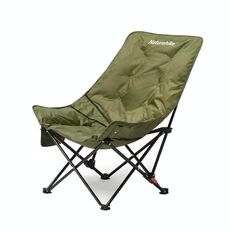 Naturehike Outdoor Folding High Back Moon Lounge Chair Sedia da campeggio con schienale alto (verde)