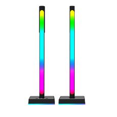 Ajazz ABL190 Pickup Supporto per cuffie con luce ambientale RGB Luci musicali da tavolo (nero)