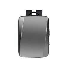 Zaino per laptop con lucchetto a password tridimensionale impermeabile di grande capacità OUMANTU 966 (grigio)