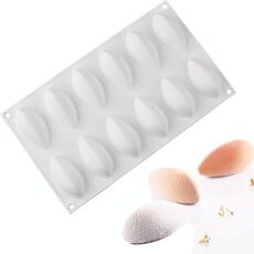 Stampo in silicone per torta e gelato con mousse alla gelatina di mango a 12 cavità per cioccolato e fondente fai da te