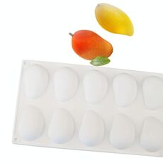 Stampo in silicone per torta e gelato con mousse alla gelatina di mango a 10 cavità per cioccolato e fondente fai da te