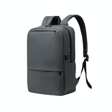 Zaino da lavoro OUMANTU A7 di grande capacità, borsa per laptop casual con porta USB (grigio)