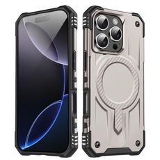 Per iPhone 16 Pro Max Straship MagSafe TPU Hybrid PC Phone Case (oro)
