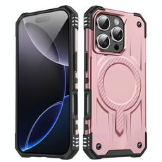 Per iPhone 16 Pro Straship MagSafe TPU Hybrid PC Phone Case (oro rosa)