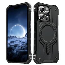 Per iPhone 15 Pro Max Straship MagSafe TPU Hybrid PC Phone Case (Nero)